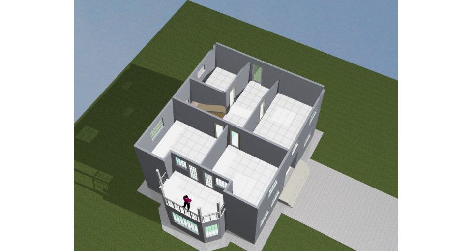 Проект каркасного дома №92: планировка 2 этажа