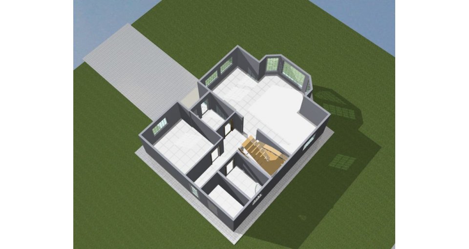 Проект каркасного дома №92: планировка первого этажа
