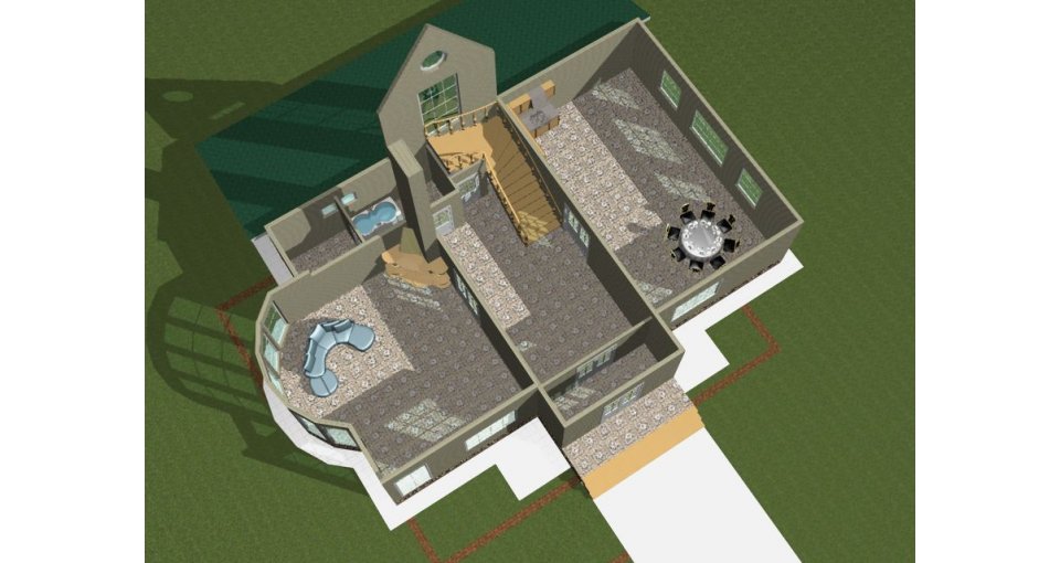Проект каркасного дома №98: планировка 2 этажа