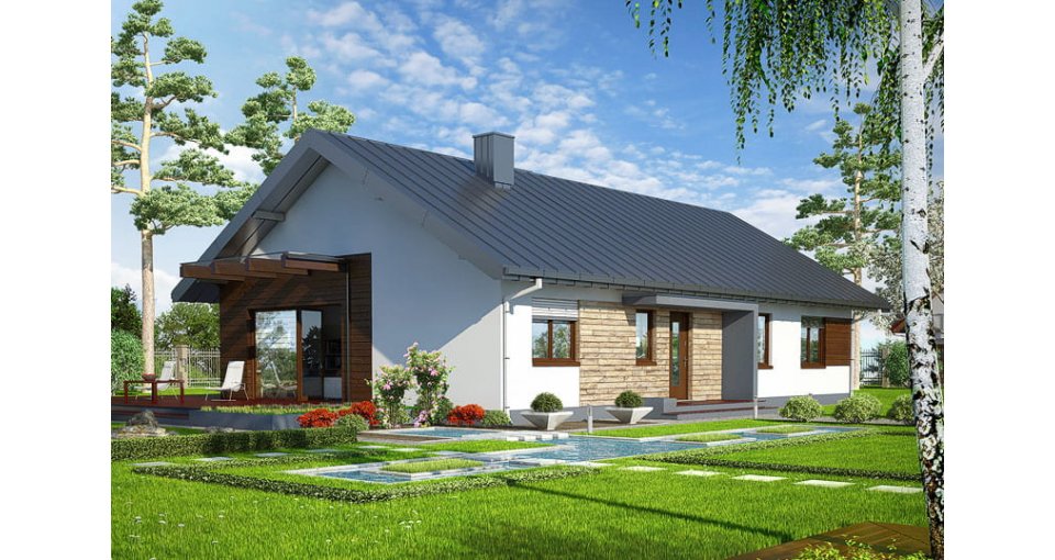 Загородный дом, проект №233 Новинка, собственное производство