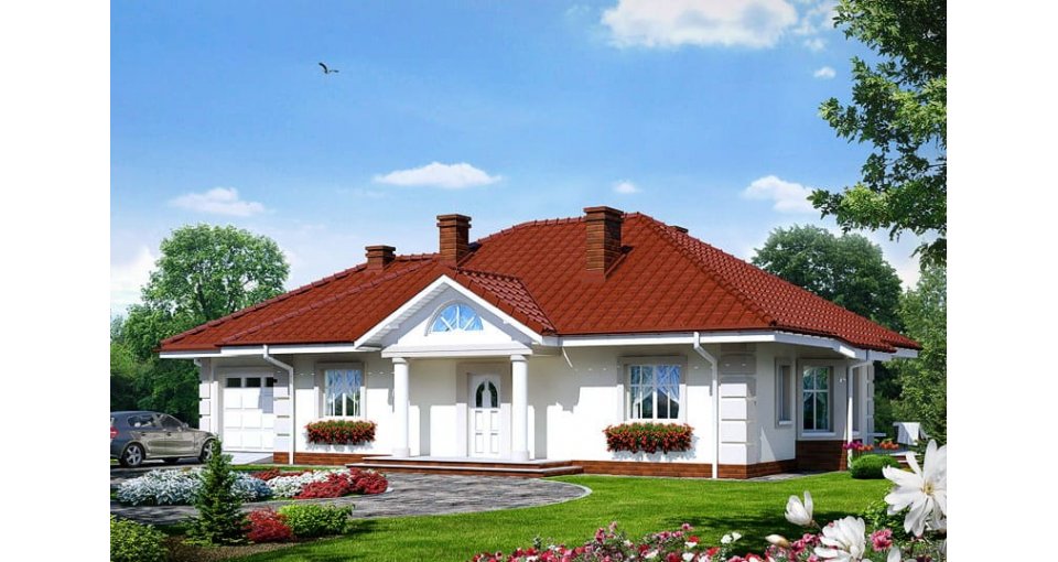 Загородный дом, проект №238 Новинка, собственное производство
