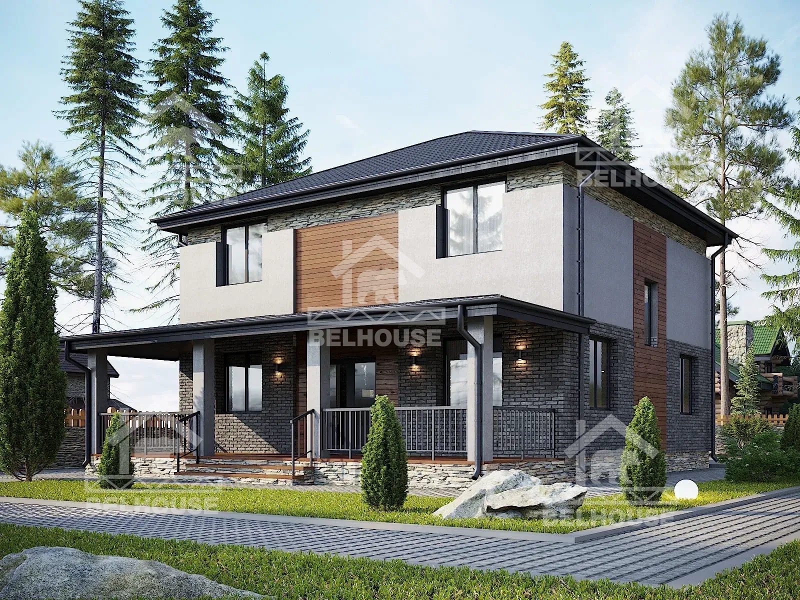 Каркасный дом, проект №66