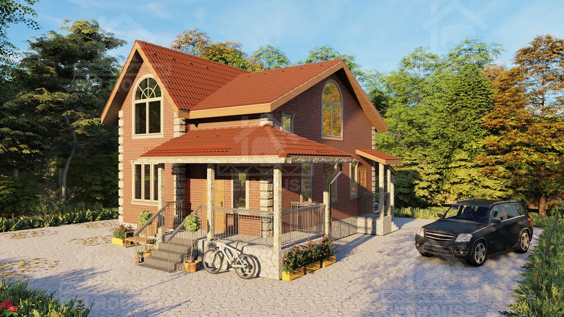 Каркасный дом, проект №61