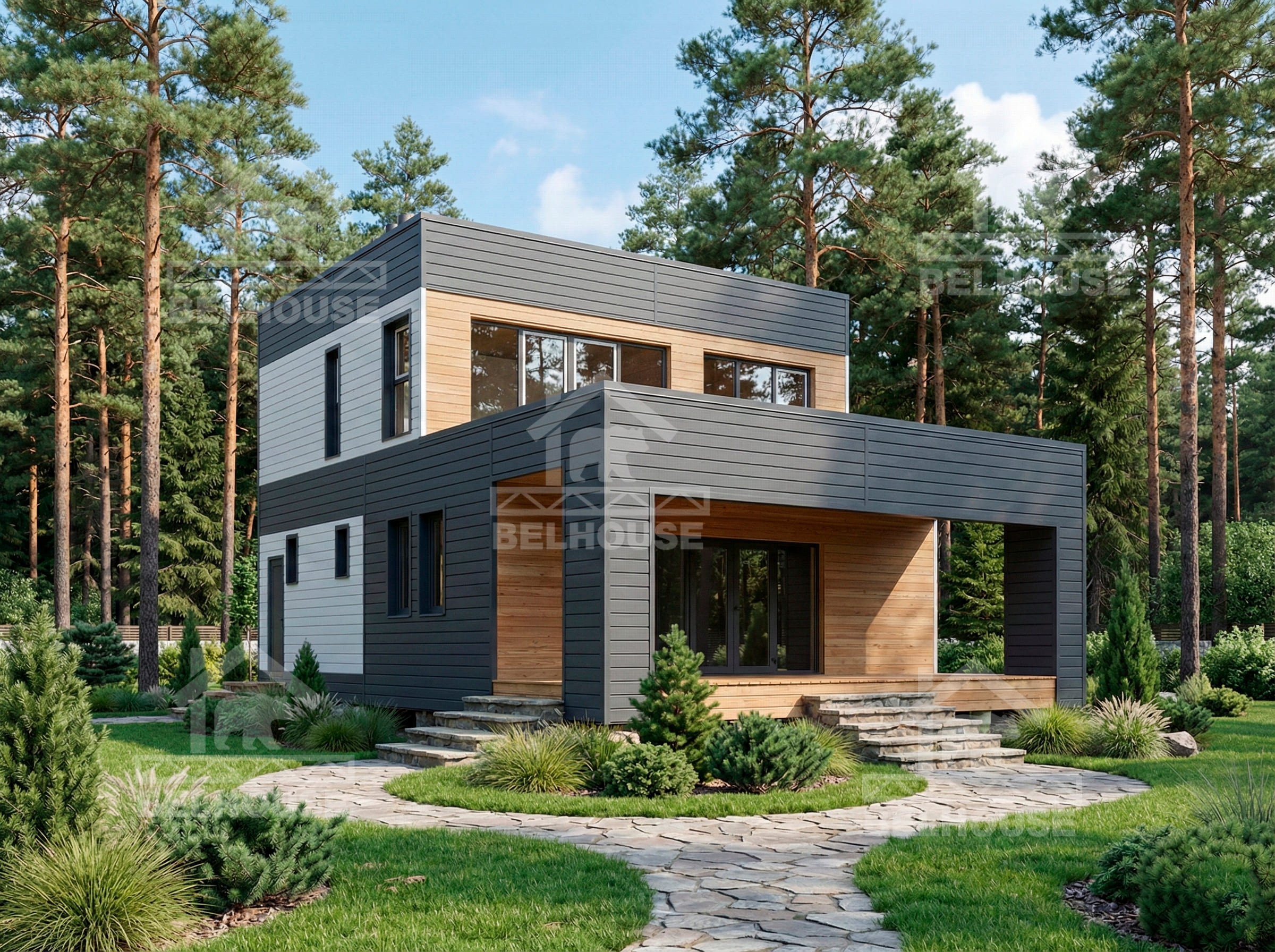 Каркасный дом, проект №58