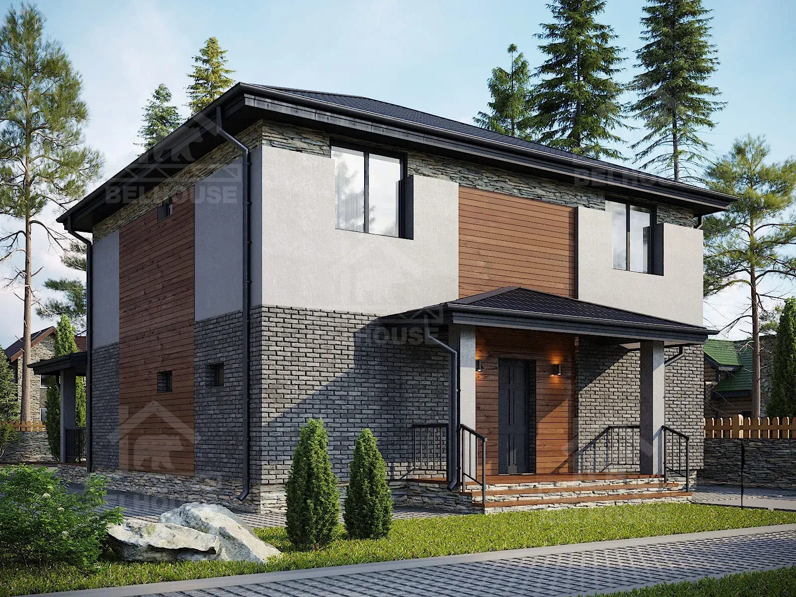 Каркасный дом, проект №66