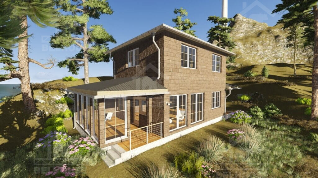 Каркасный дом, проект №101