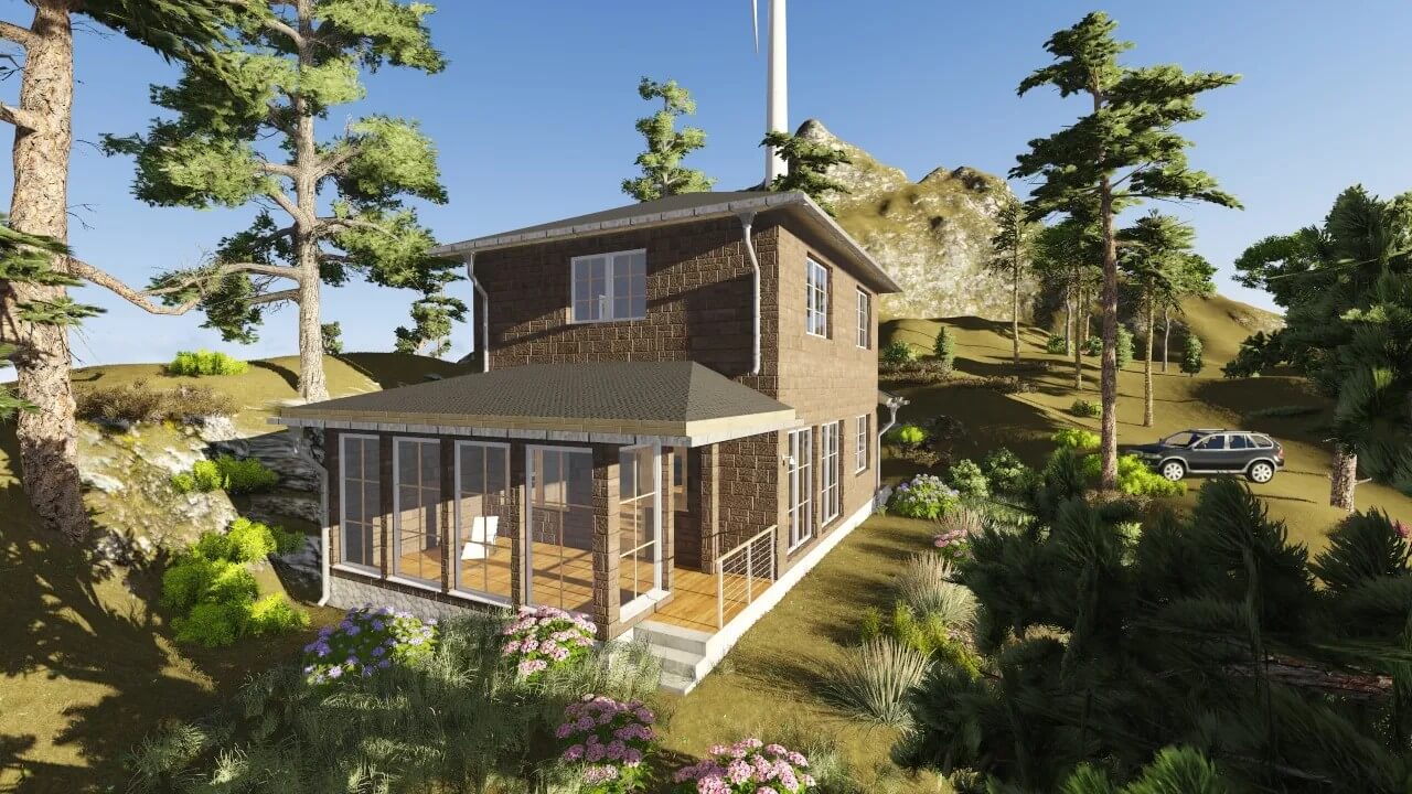 Каркасный дом, проект №101