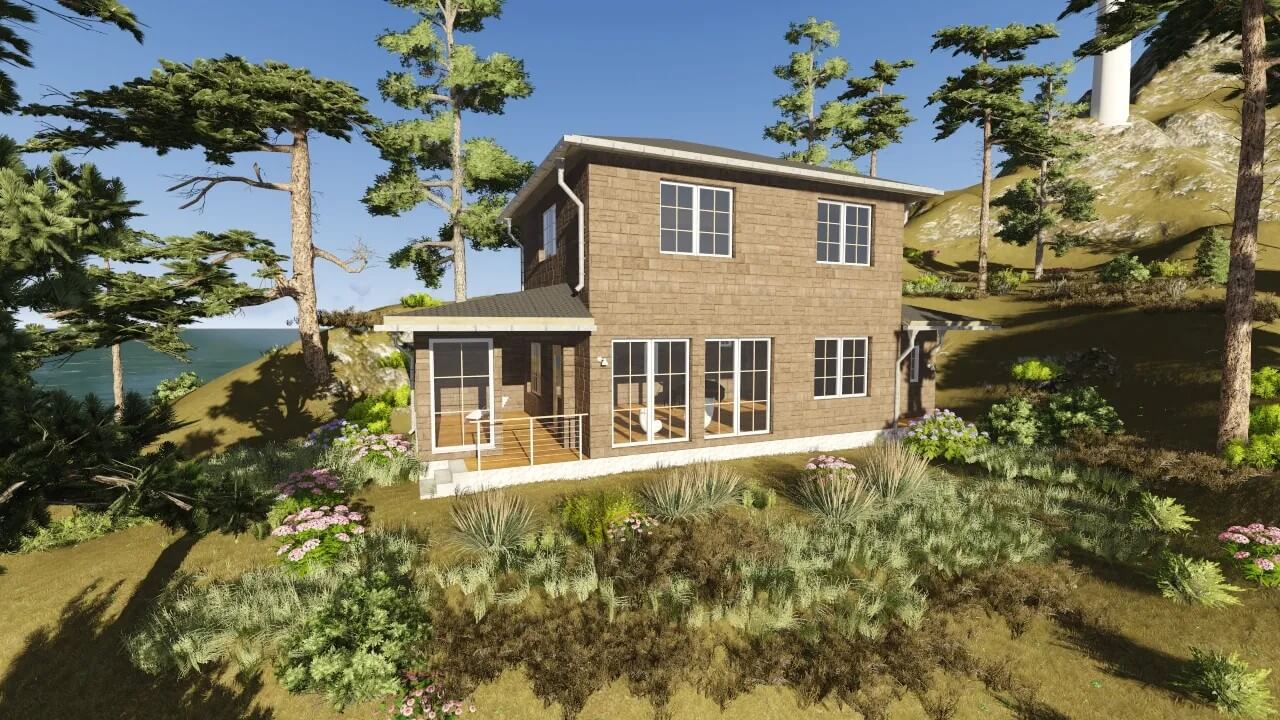 Каркасный дом, проект №101