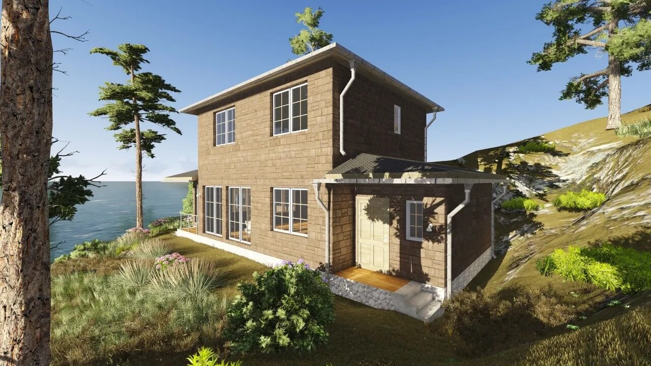 Каркасный дом, проект №101