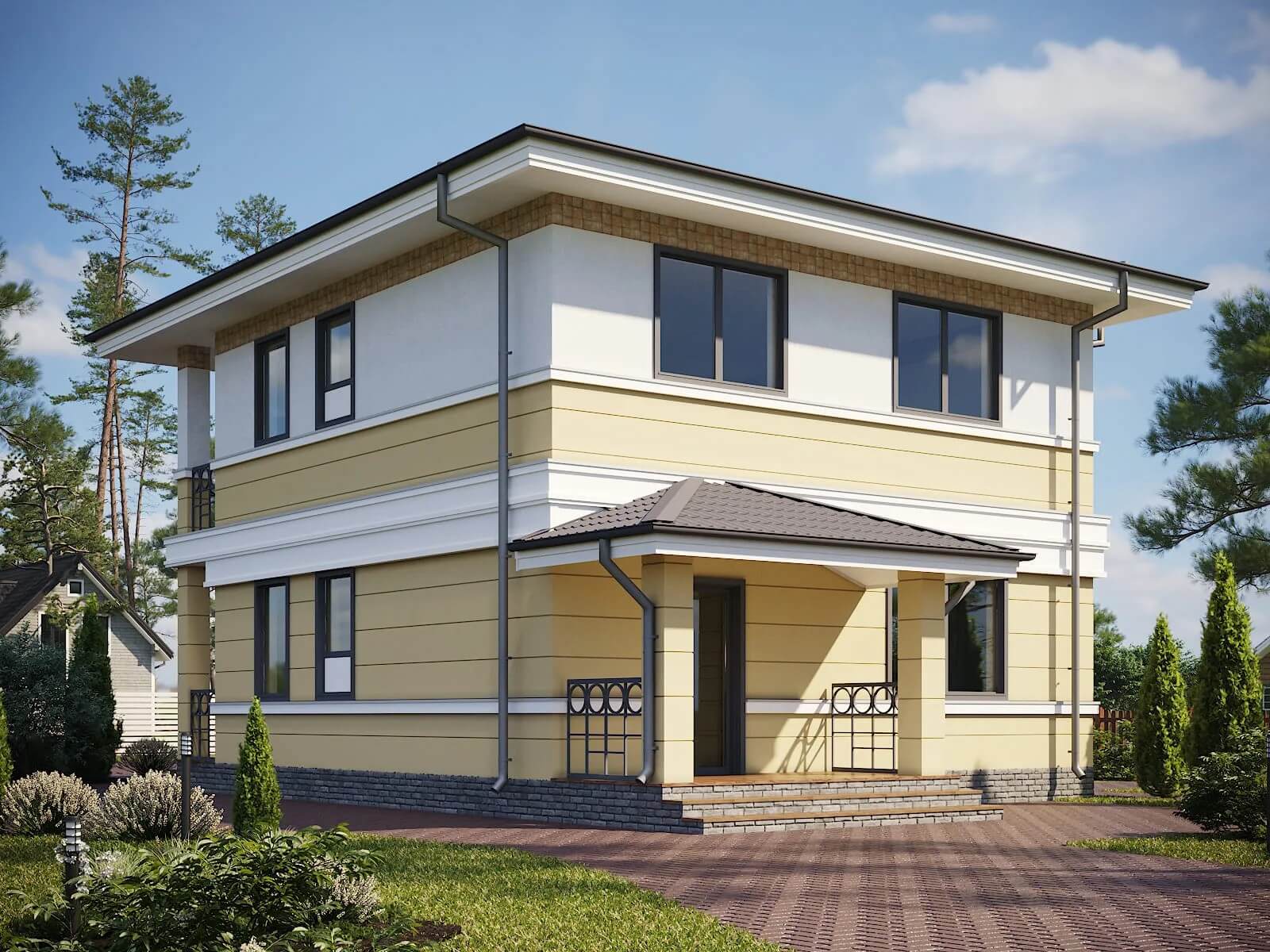 Каркасный дом, проект №102