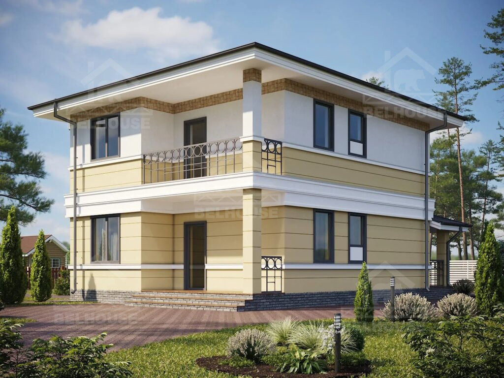 Дом из газобетона, проект №102к