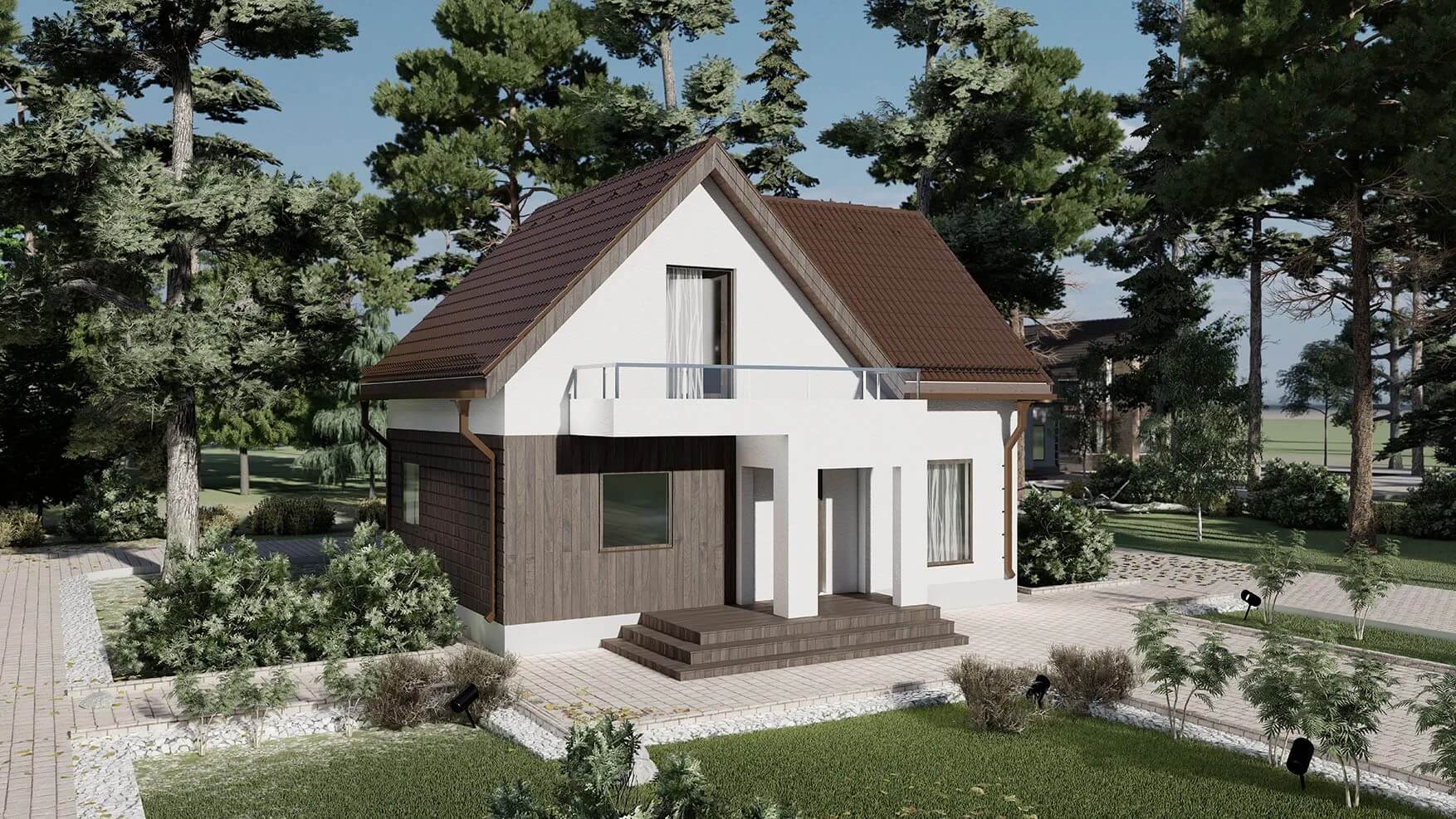 Каркасный дом, проект №164