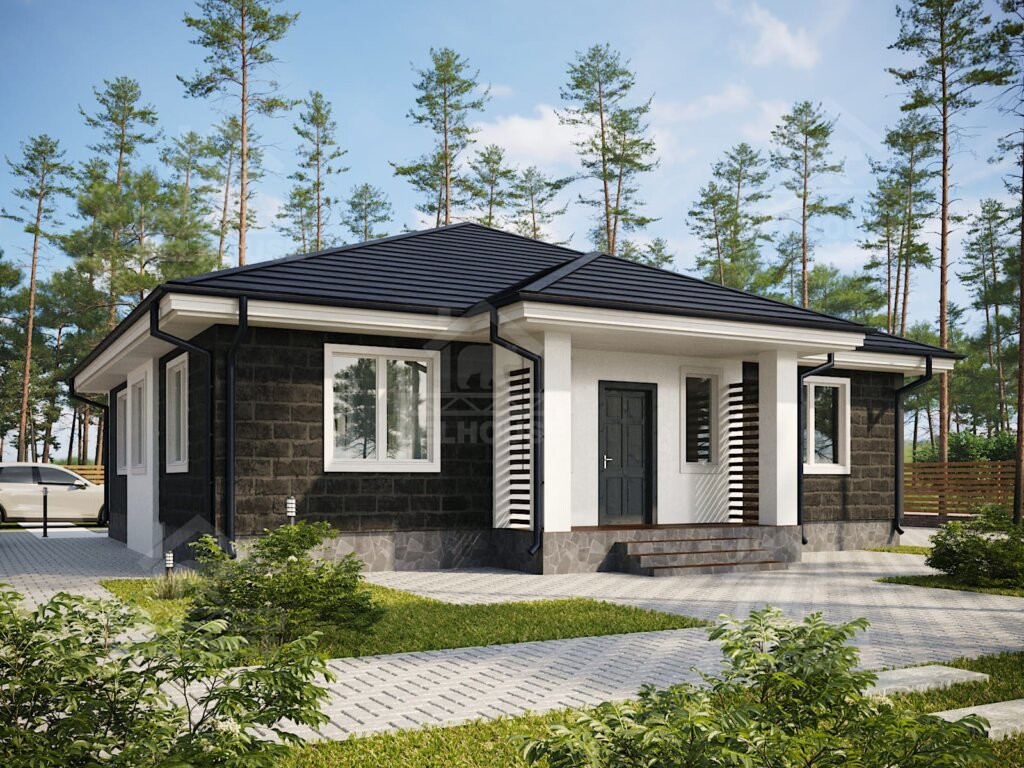 Дом из газобетона, проект №190к