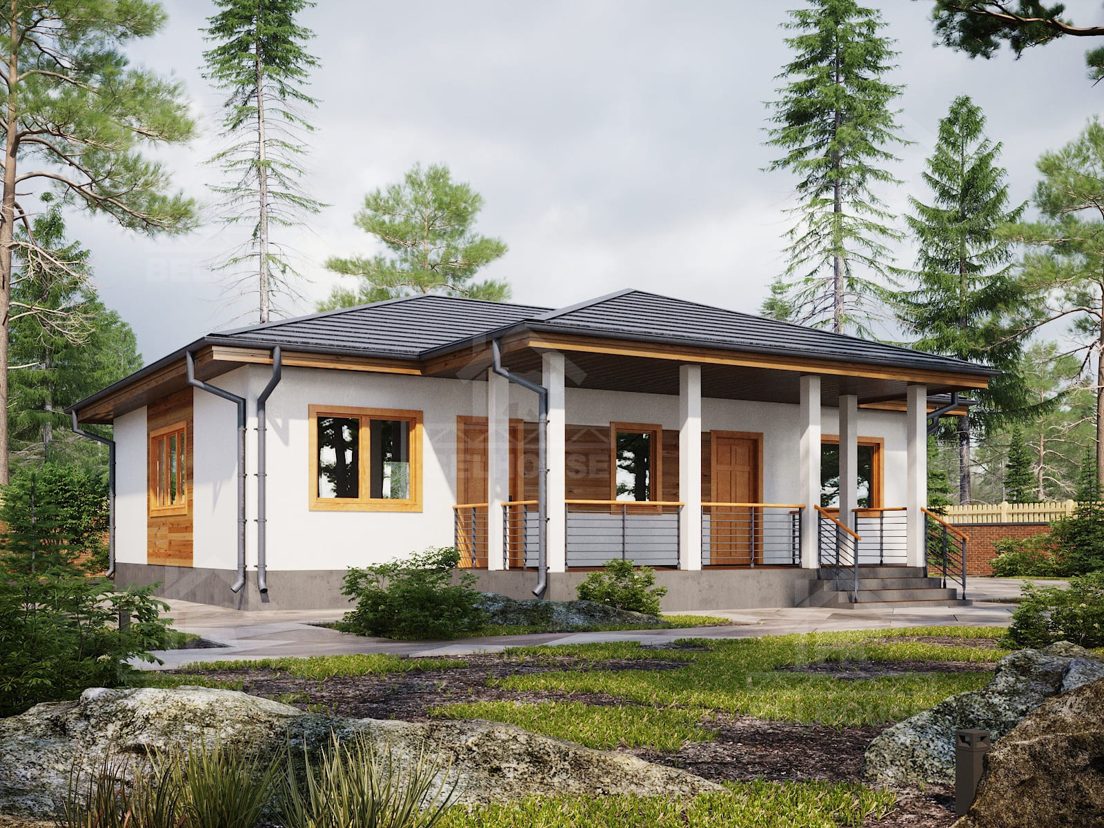 Дом из газобетона, проект №191к