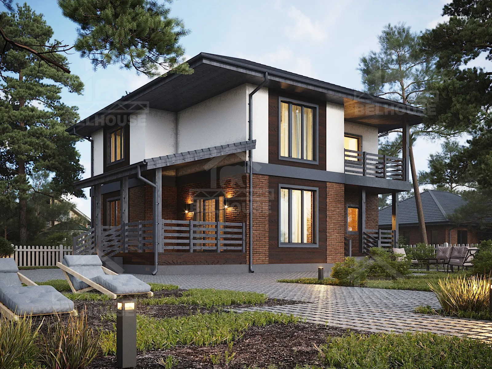 Дом из газобетона, проект №192к