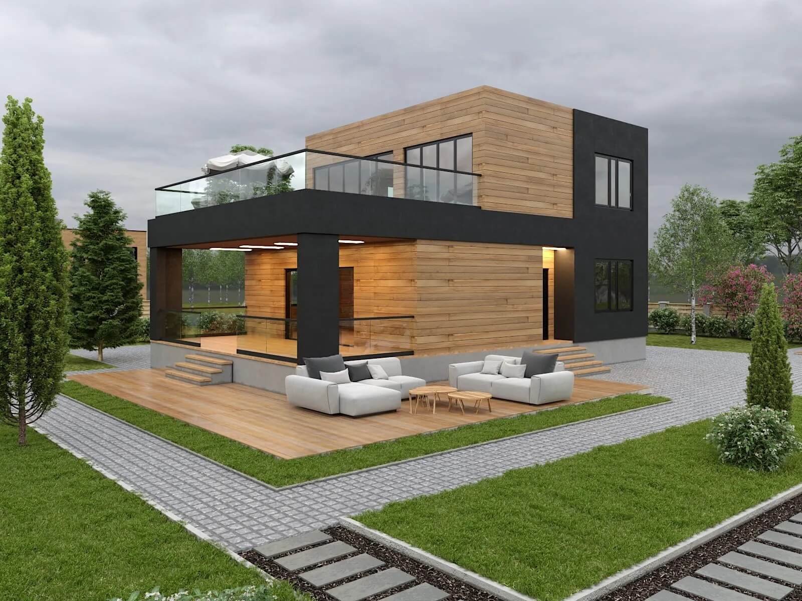 Каркасный дом, проект №194