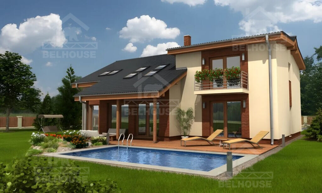 Каркасный дом, проект №197