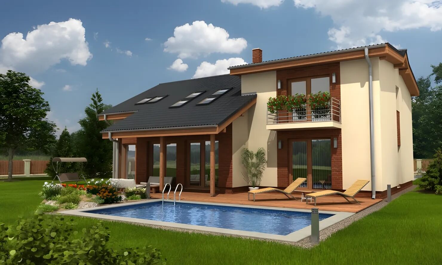 Каркасный дом, проект №197