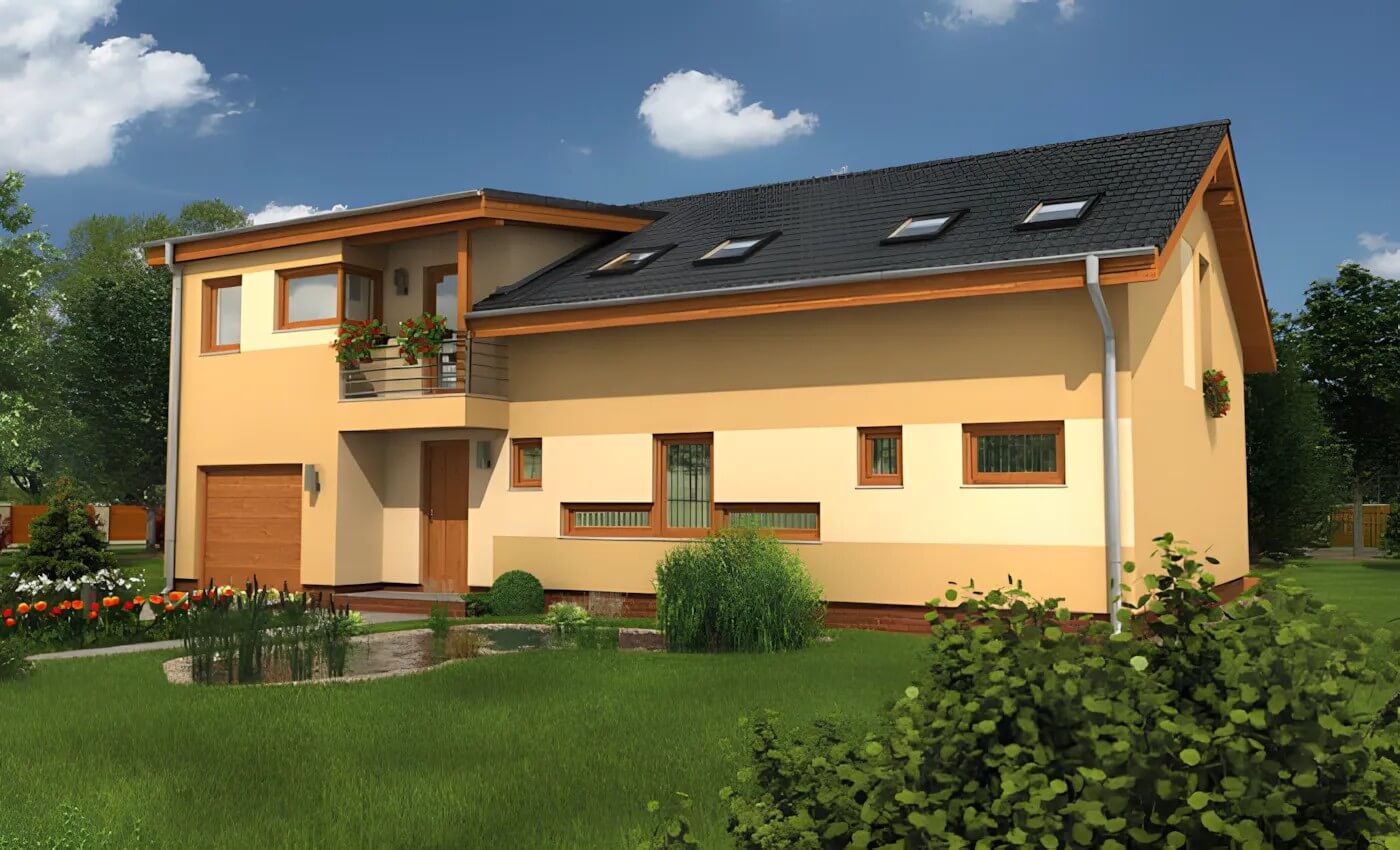 Каркасный дом, проект №197