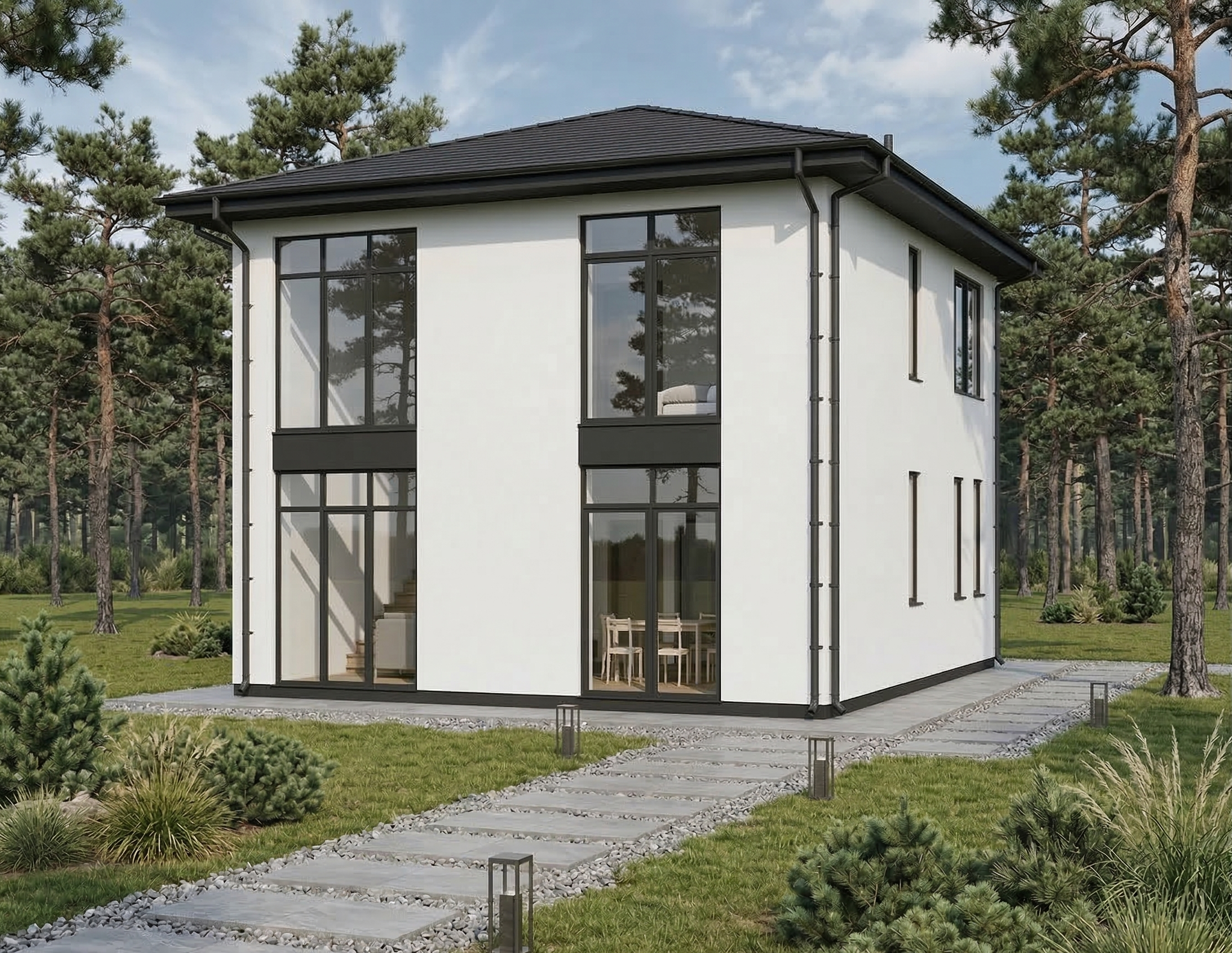 Каркасный дом, проект №385