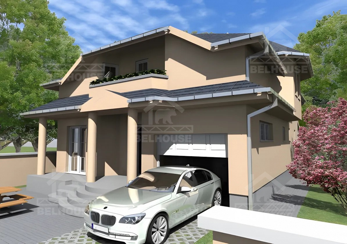 Каркасный дом, проект №206