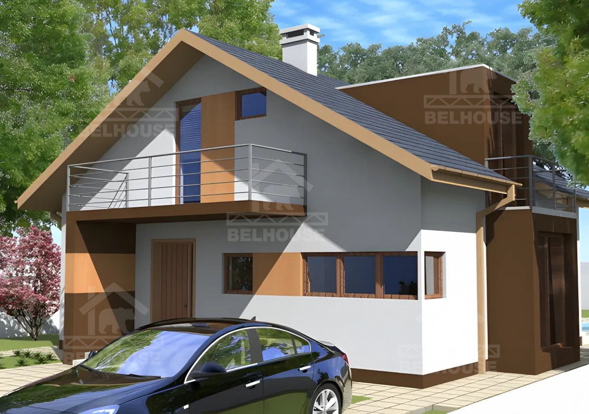 Каркасный дом, проект №207