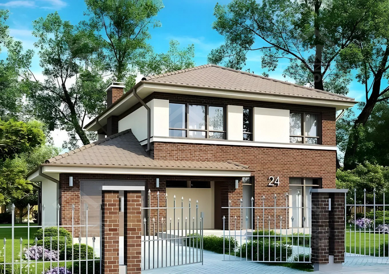 Каркасный дом, проект №208