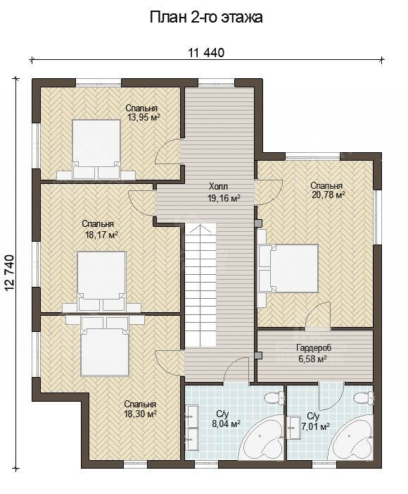 Дом, проект №214 - планировка