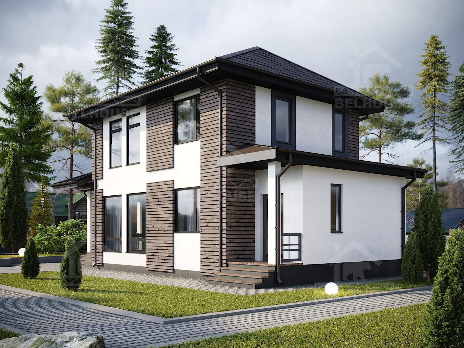 Каркасный дом, проект №225