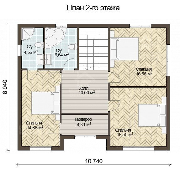 Каркасный дом, проект №226 - планировка