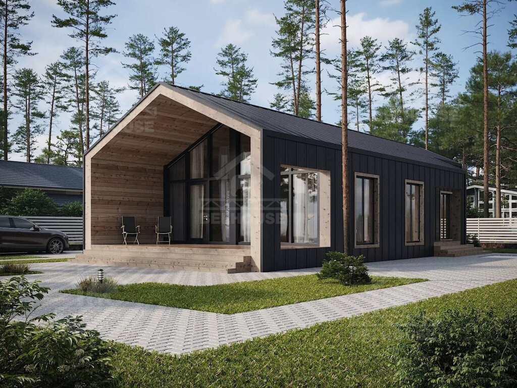 Каркасный барнхаус, проект №227