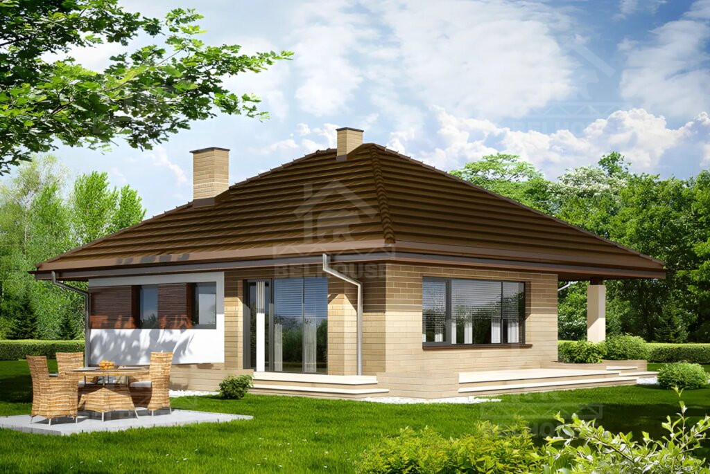 Каркасный дачный дом, проект №228