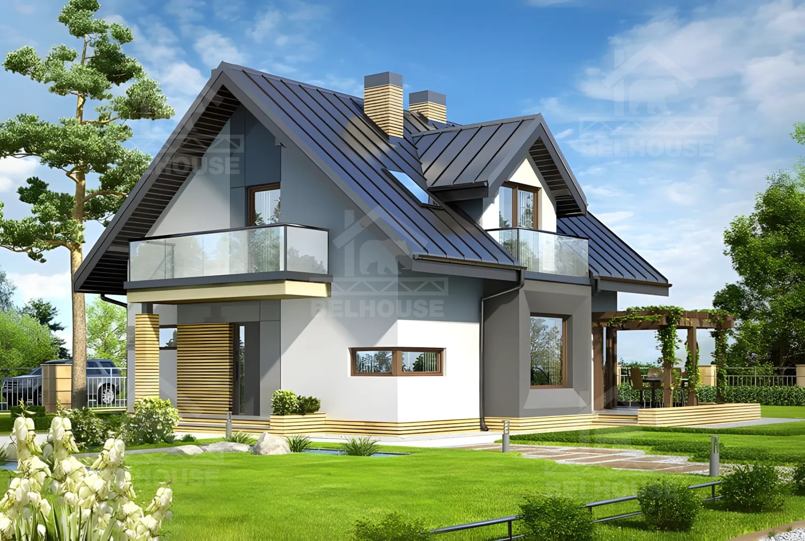 Каркасный дом, проект №232