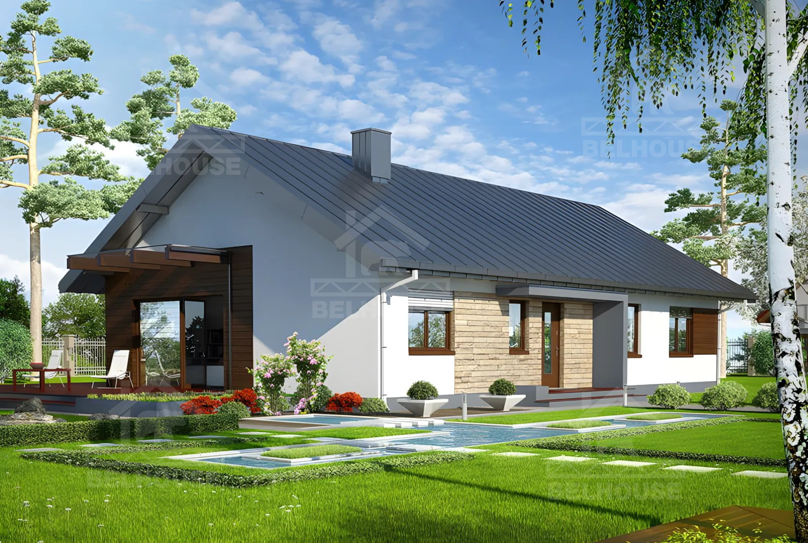 Каркасный дом, проект №233