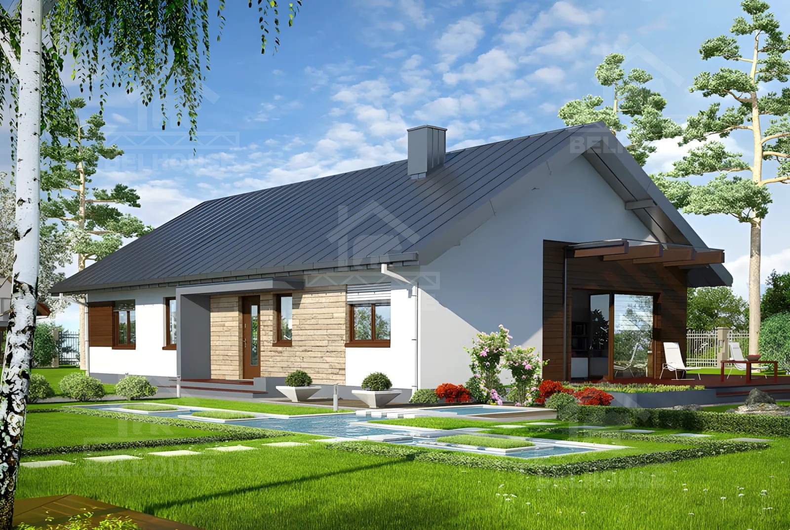 Каркасный дом, проект №233