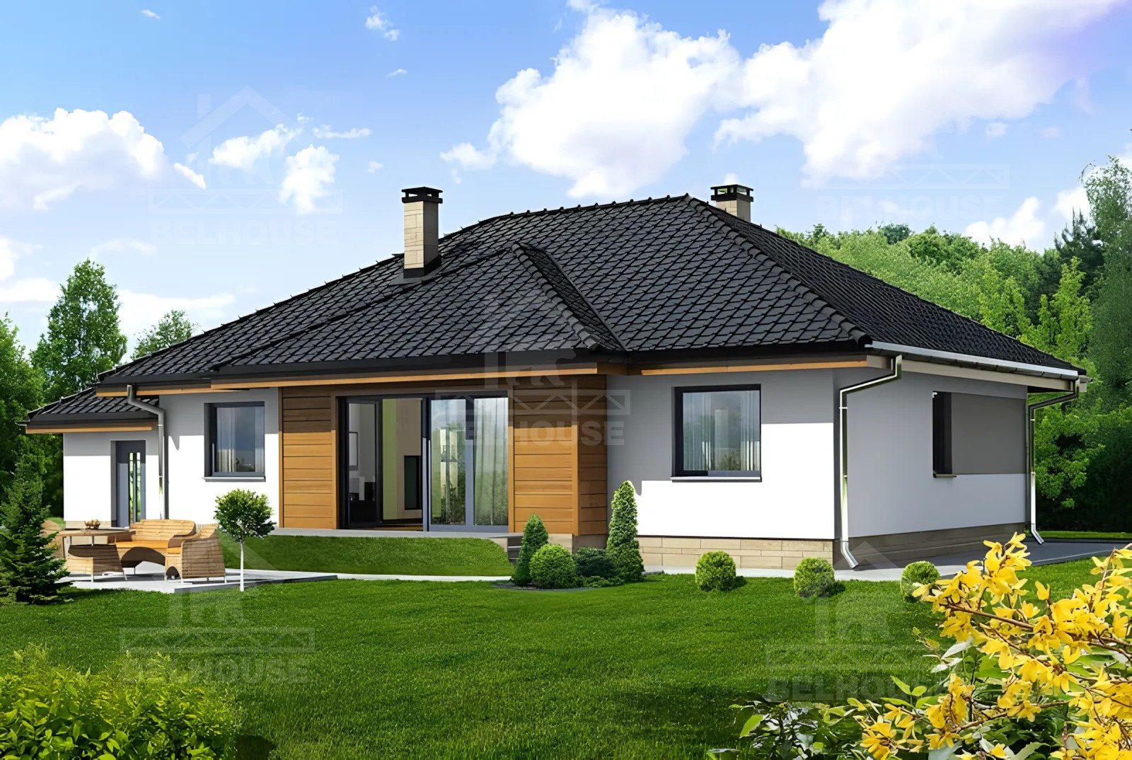 Каркасный дом, проект №238