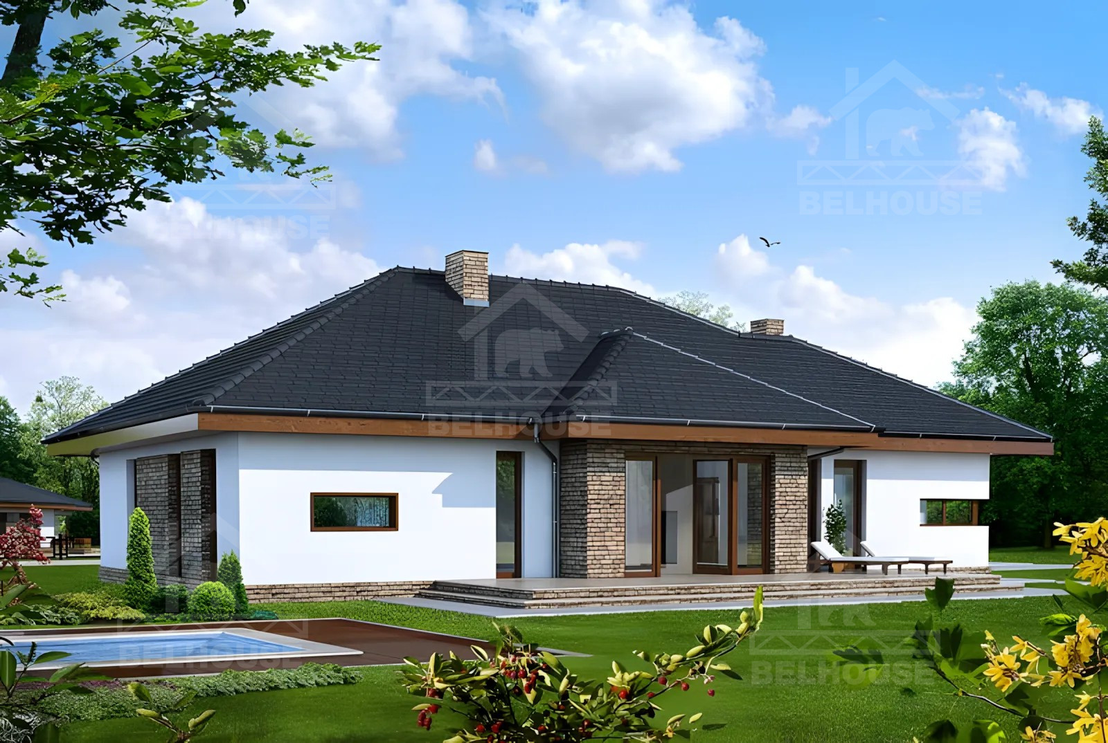 Каркасный дом, проект №240