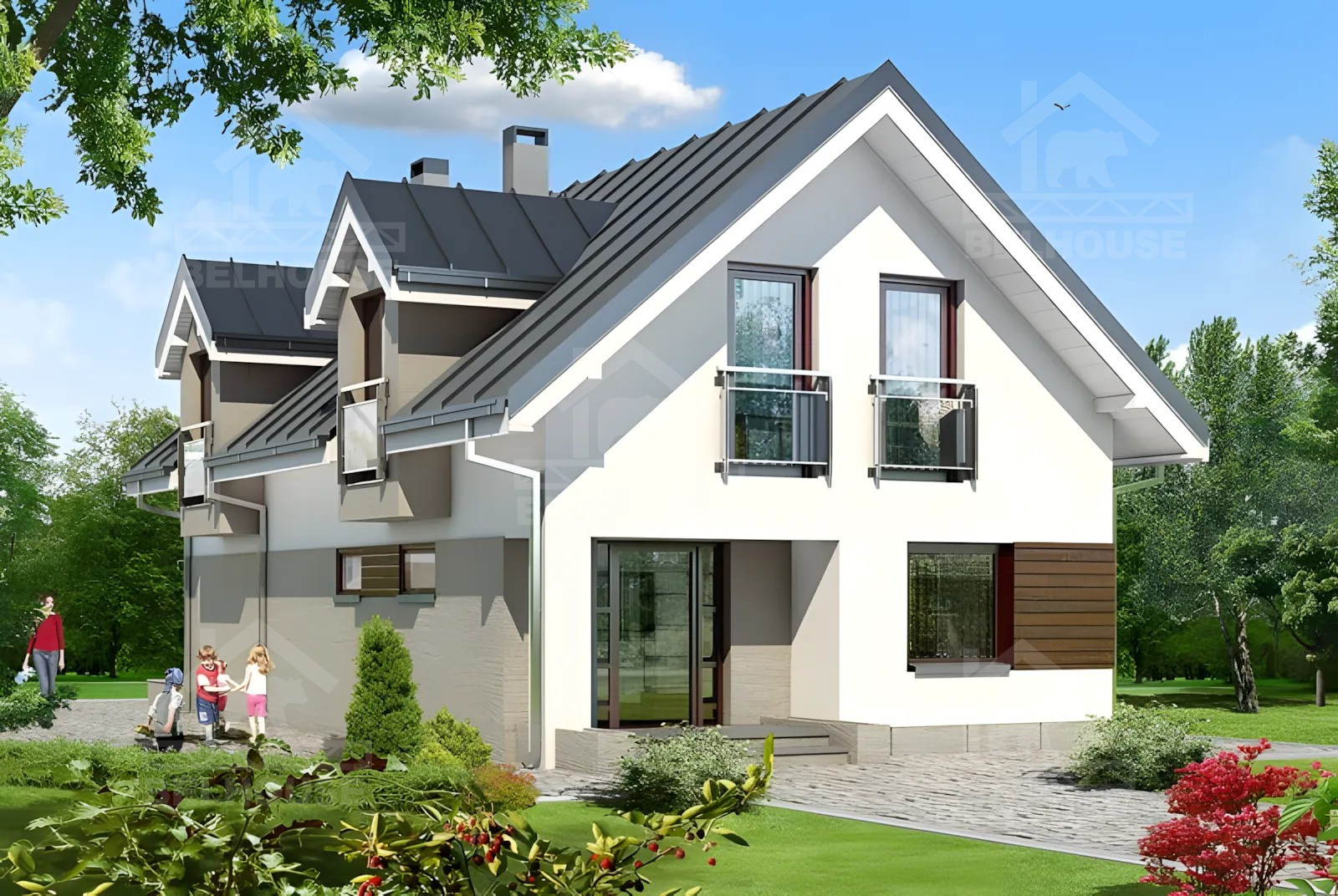 Каркасный дом, проект №241