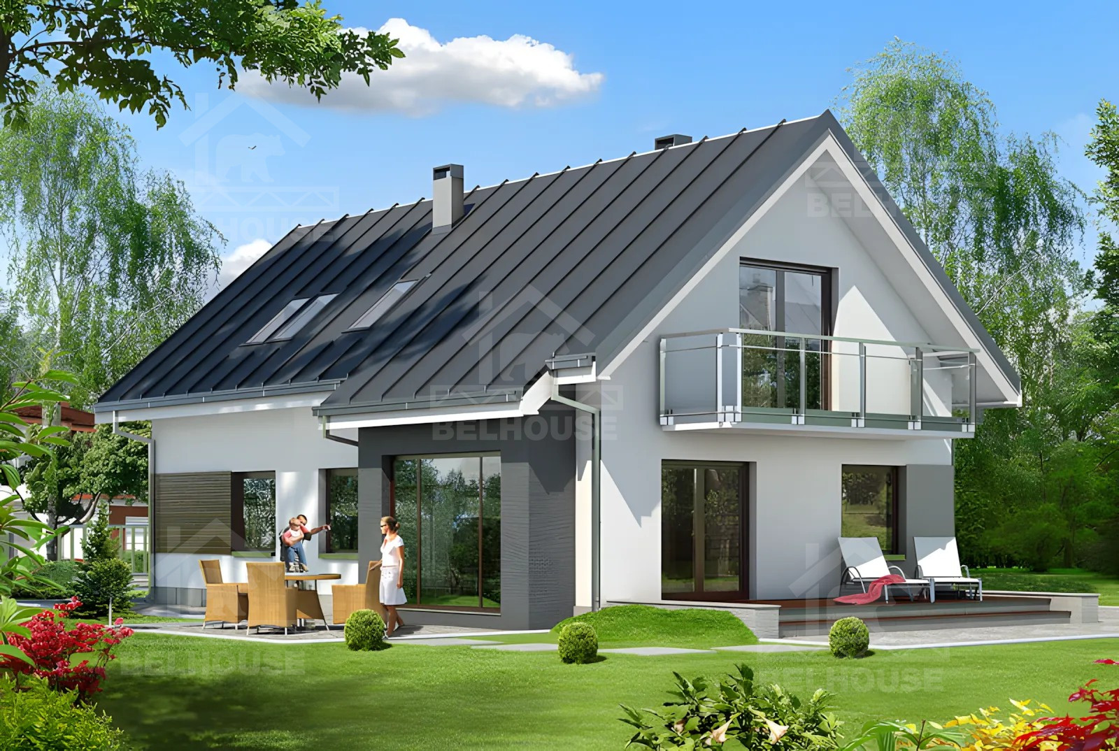 Каркасный дом, проект №241