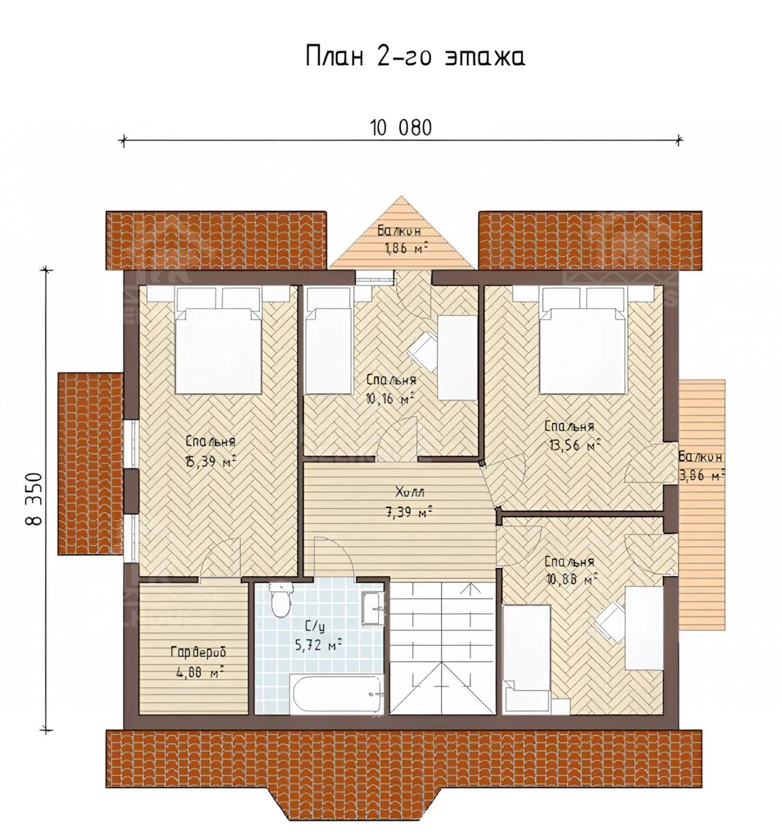 Каркасный дом, проект №243 - планировка