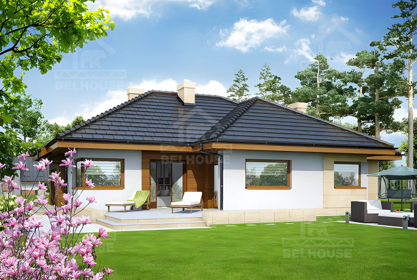 Каркасный дом, проект №245