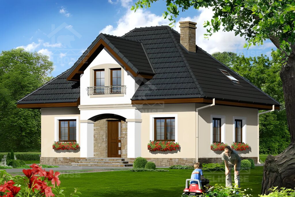 Каркасный дачный дом, проект №246