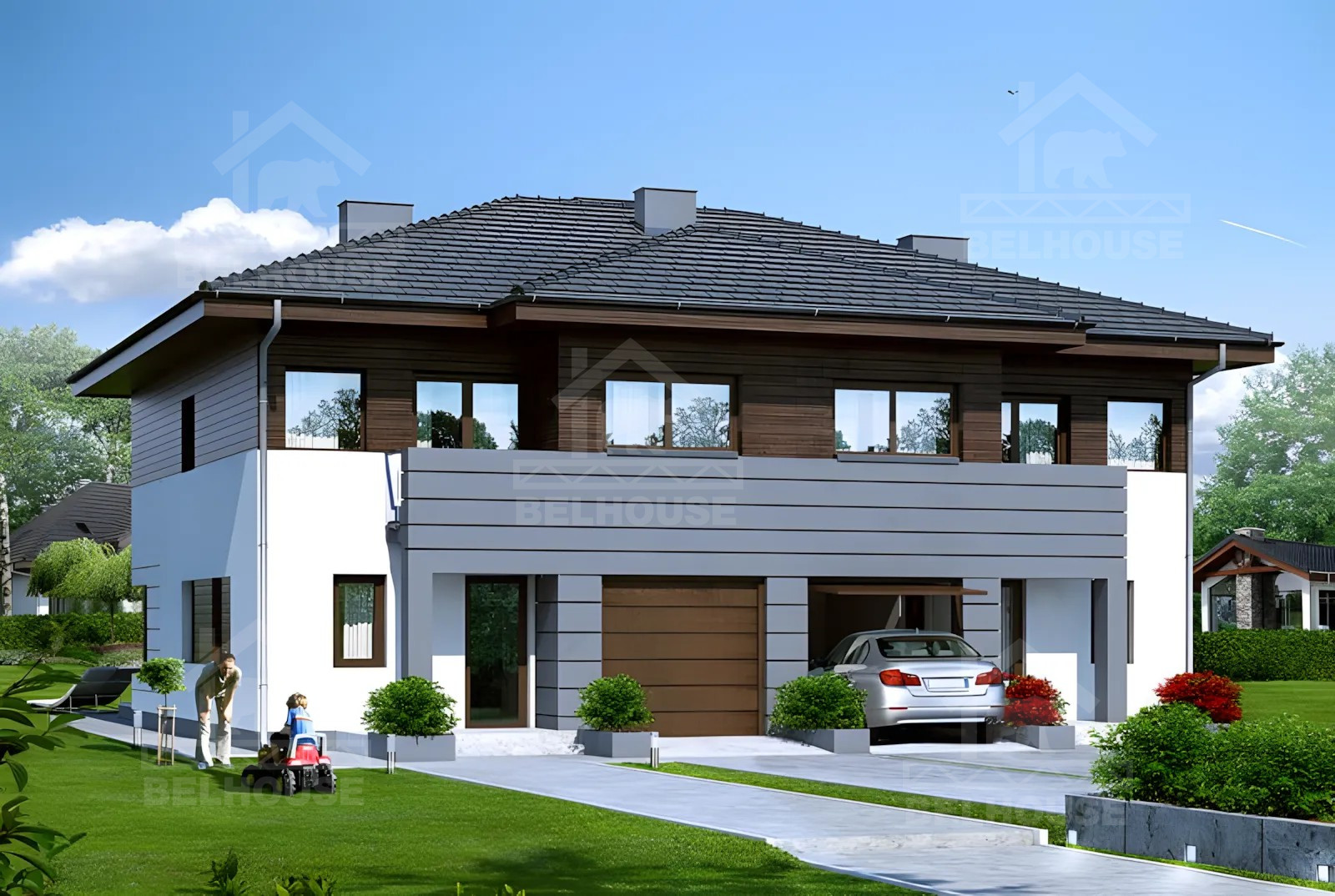 Каркасный дуплекс, проект №248Д