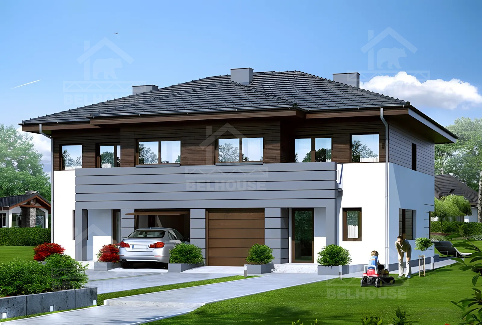 Каркасный дуплекс, проект №248Д