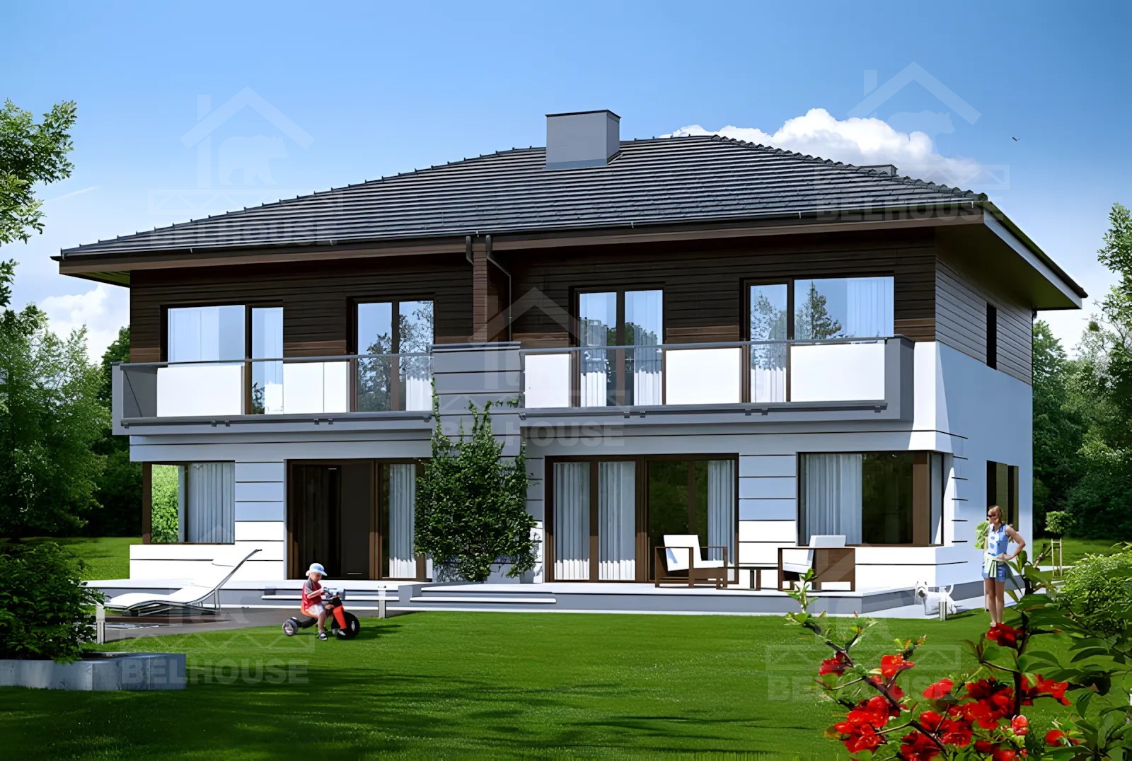 Каркасный дуплекс, проект №248Д