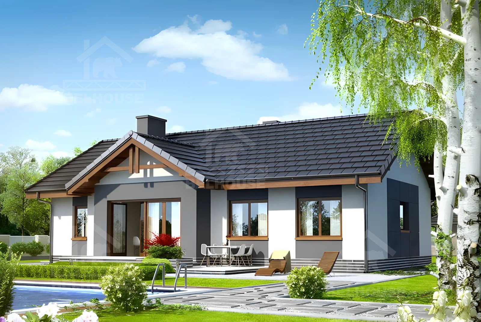 Каркасный дом, проект №253