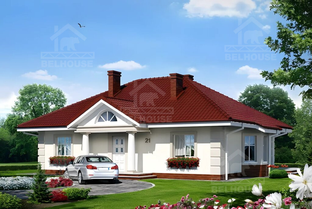 Каркасный дачный дом, проект №254