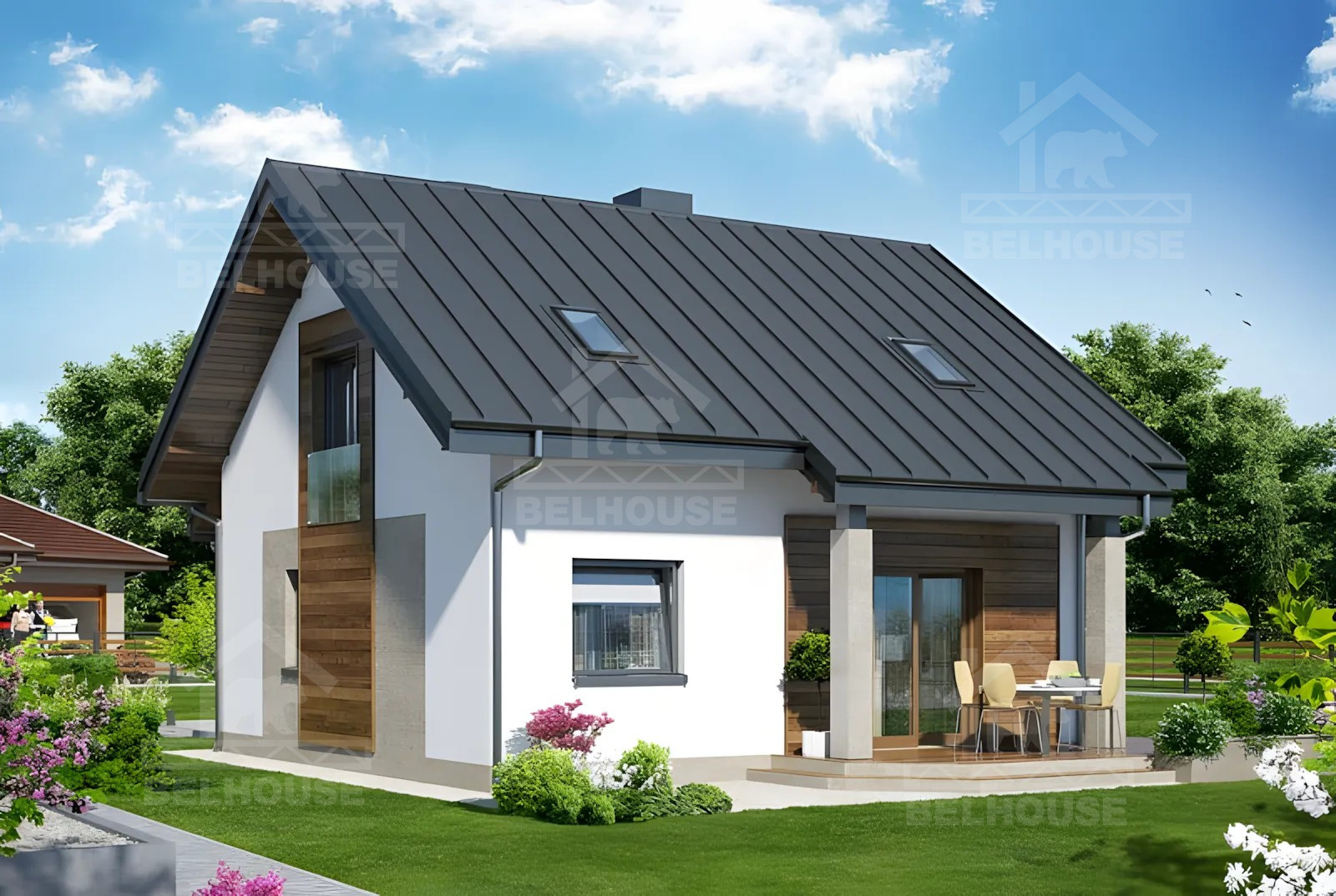 Каркасный дом, проект №255К