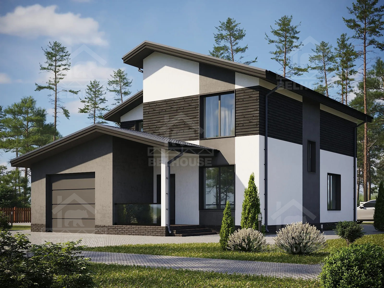 Дом из газобетона, проект №256к