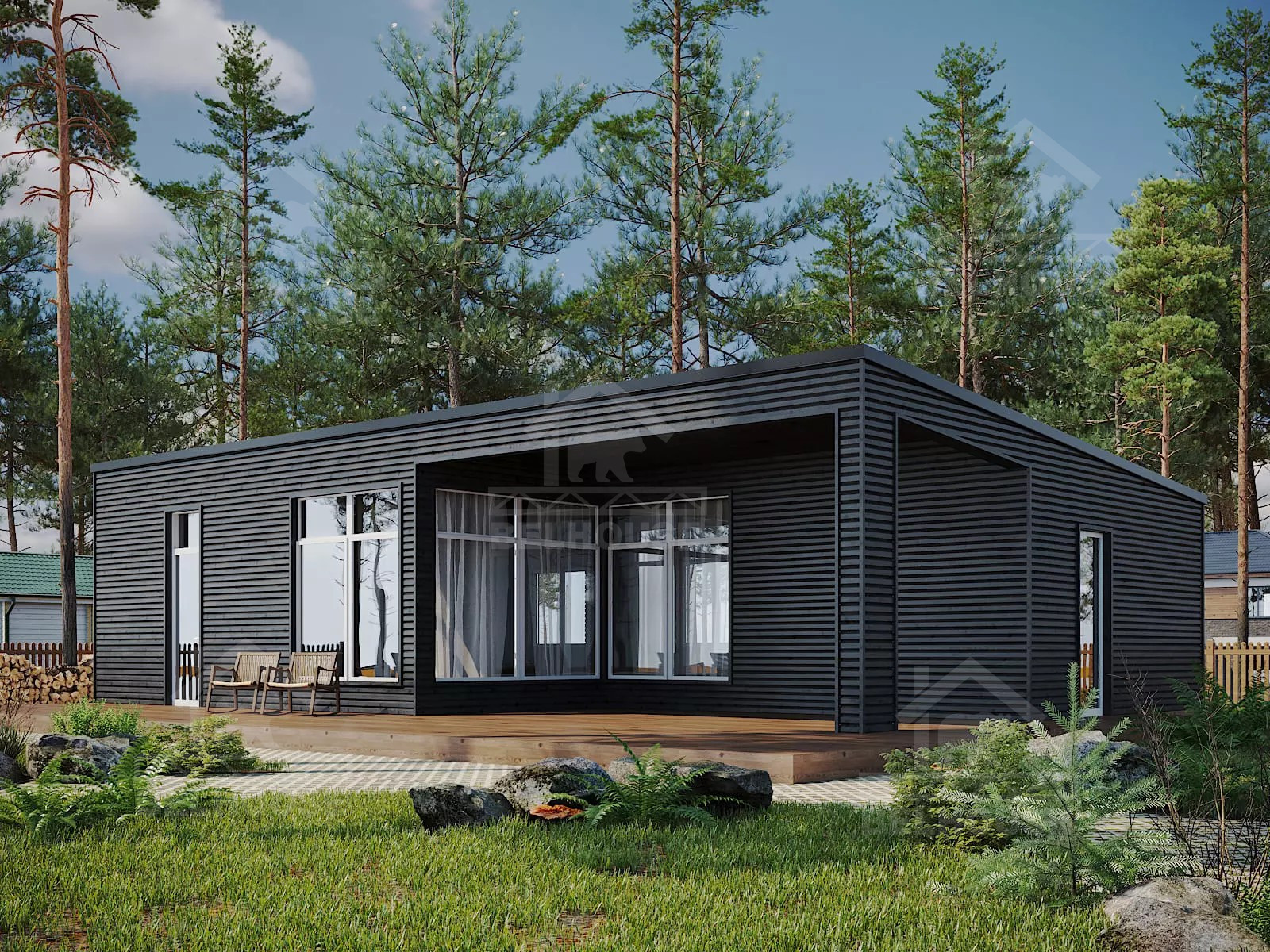 Дом из газобетона, проект №258к